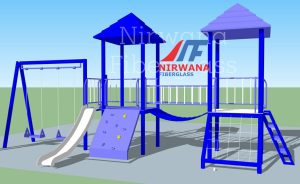 desain playground outdoor menarik dan kekinian